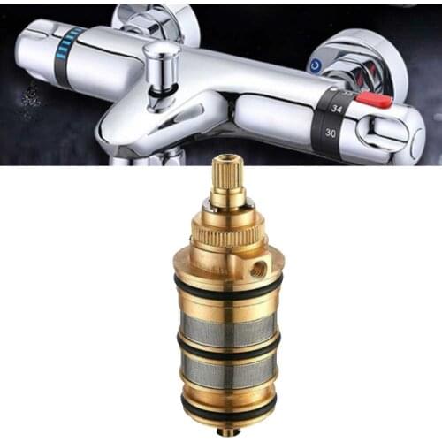 Thermostatic Faucet Spool Brass Replacement Shower Mixer Valve Bar Repair Kit Bathroom Solar Electric Water Heater Parts