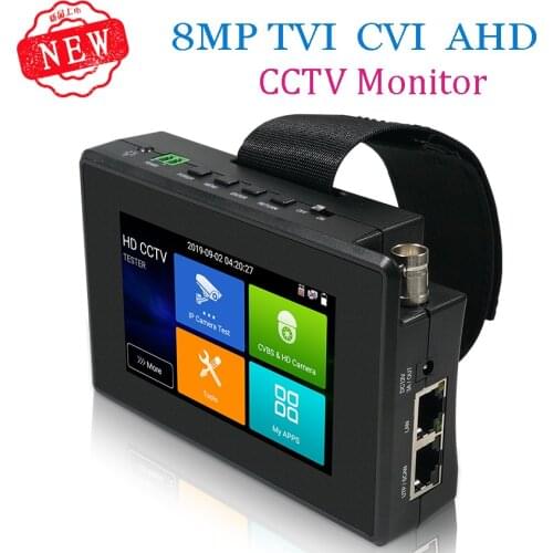 IPC1800plus 4K H265 CCTV IP Camera Tester 8MP AHD TVI CVI CVBS CCTV Tester Monitor with PTZ Control Rapid ONVIF IPC Tester POE