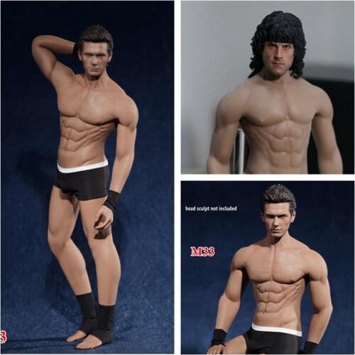 1/6 SFD Suntan Skin Male Figure Standard Muscle Body Accessories Tall 29cm BJD DIY Action Figure Doll Soft Silicone Model C1213