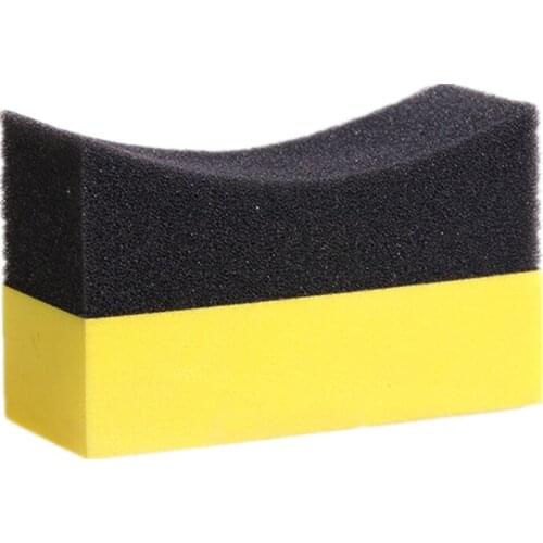 1Pcs New Multifunctional EVA Cleaning Sponge Tire Contour Dressing Applicator Pads Gloss Shine Color Polishing Sponge Wax Auto