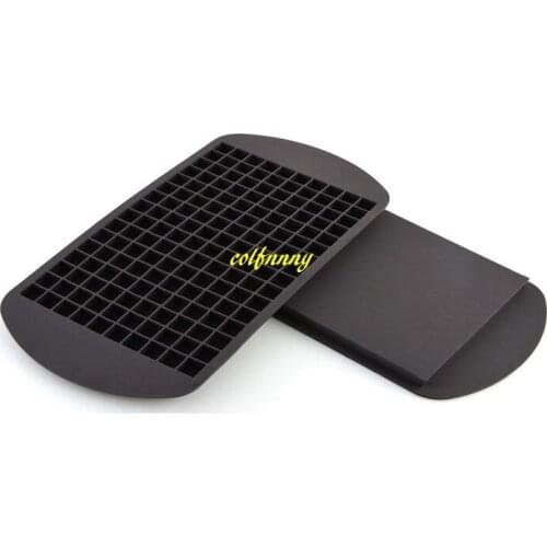 100pcs/lot 160 Ice Cubes 1cm size Cube Bar Pudding Chocolate Silicone Tray Mould Mold diy Bar Party Drink