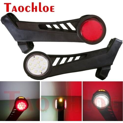 2Pcs 12V 24V Trailer Parking Lights Truck Tractor Position LED Lamp Red White Amber Side Marker Light Lorry Rear Lamp
