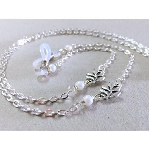 2020 Silver Color Vintage leaf Charm Glasses chain Sunglasses chain fashion anti slip glasses chain holder glasses accessories