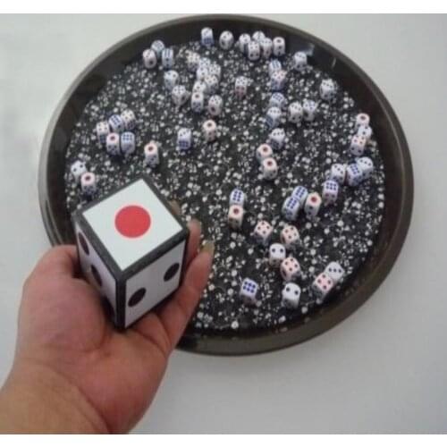 Free shipping Super Dice Bomb Stage Crash Dice Magic Tricks Magician Stage Illusion Gimmick Props Mentalism Comedy Magie Toys