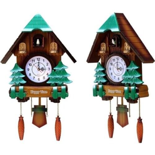 Large Cuckoo Wall Clock Bird Pendulum Retro Living Room Shabby Chic Wall Clocks Home Decor Farmhouse Decor Kitchen Vintage Watch