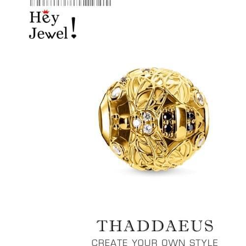 Charm Beads Golden Bee 2020 New 925 Sterling Silver Zeal Karma Charms Fits Bracelet Europe Necklace European Jewelry Accessories