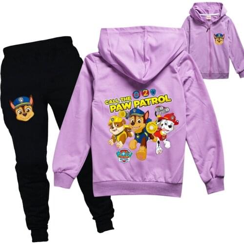 Paw Patrol Kid Hoodie Sweatshirt Spring Autumn Marshall Chase Skye Rubble Rocky Tracksuit Hooded Sweatershirts Elastic Clothes