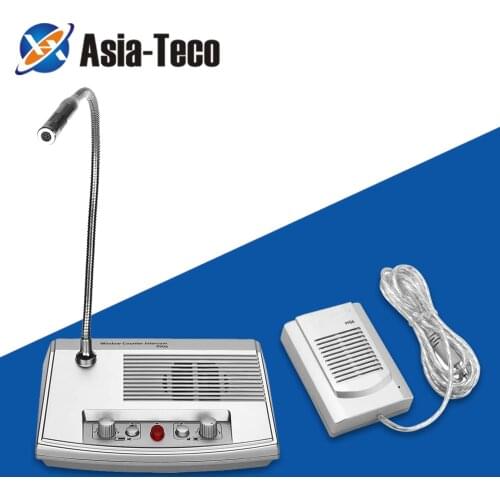 Dual Way Talk Through Store Office Window Glass Counter Intercom Speaker System Window two way intercom Speaker