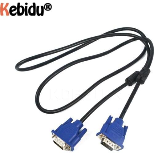 Kebidu VGA3+2 HD display video VGA 15 pins cable for PC Computer Monitor Projector TV Adapter Connectors
