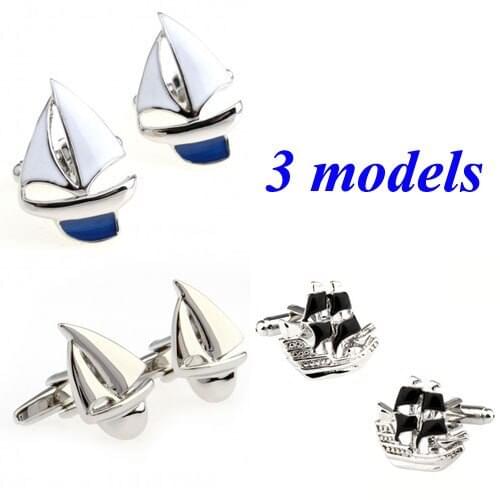 Fashion Sailing Cufflink Cuff Link 1 Pair Free Shipping Big Promotion
