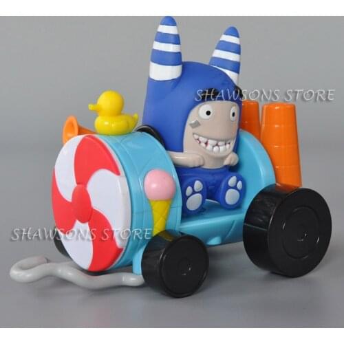 Cartoon TV Character Toys Pogo Fuse Bubbles Figure on Crash Derby Car Dolls