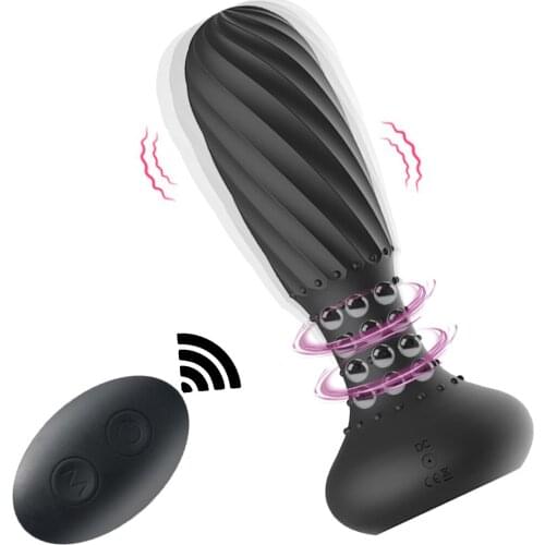 Male Prostate Massage Vibrator Anal Butt Plug Silicone Waterproof Prostate Stimulator Wireless Remote Control Sex Toys For Women