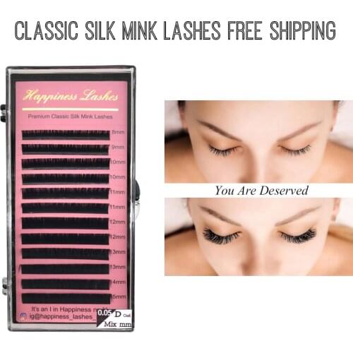 Soft Individual 7-15mm Mink Eyelash Extensions Supples False Fake Eyelash Extension Individual Lashes Cosmetics Free Shipping