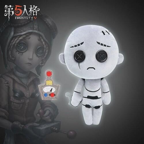 New Identity V Cos Tracy Reznik Mechanics Puppet Cosplay Pillow Plush Doll Plushie Toy Change Suit Dress Up Clothing Cute Gifts
