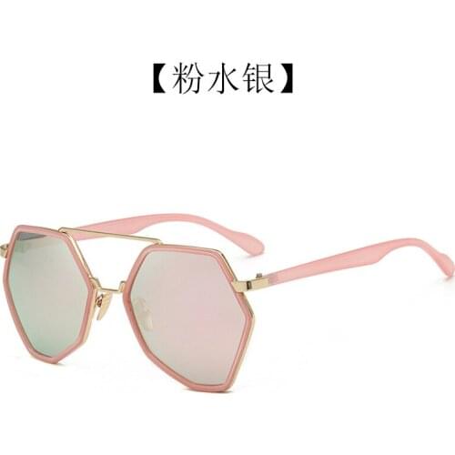 New sunglasses large frame sunglasses female Sunglasses Polygonal cat eyes women sun glasses gafas de sol de los hombres