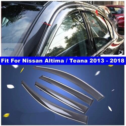 Accessories Car-styling Window Visors Awnings Wind Rain Deflector Vent Guard Protection Kit For Nissan Altima Teana 2013 - 2018