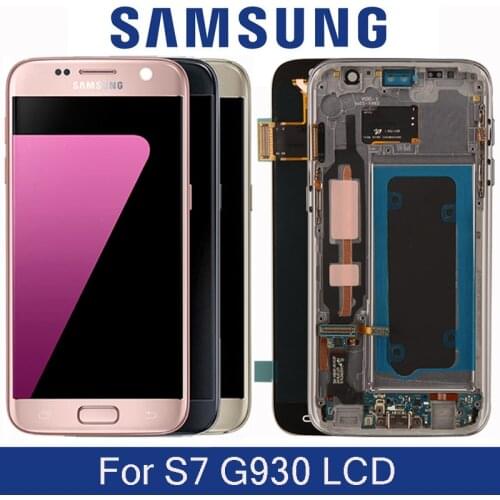 Original 5.1'' For Samsung Galaxy S7 G930 G930F G930FD LCD SUPER AMOLED Display Touch Screen Digitizer Assembly Replacement