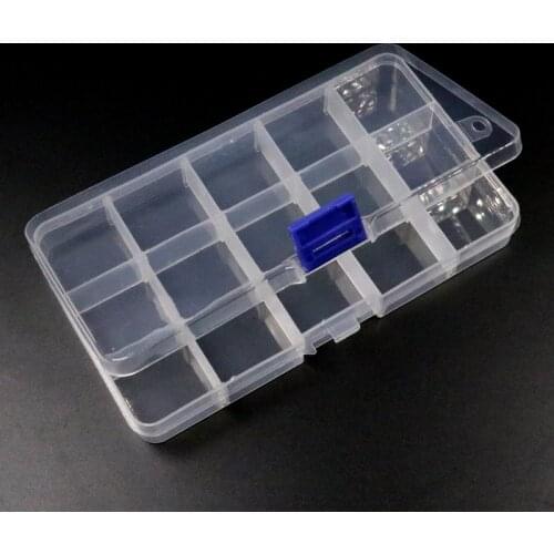 Size S M L Plastic Fishing Tackle Small Box for Fishing Fly Hook Lures Baits Accessories