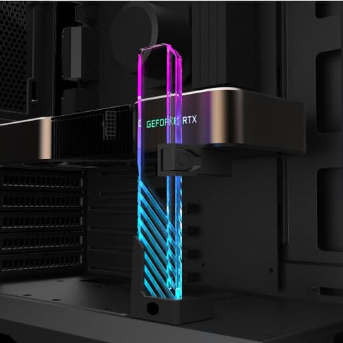 Cooler Master ARGB GPU Support Bracket Sync Addressable RGB Computer VGA Holder Graphics Card Support Stand
