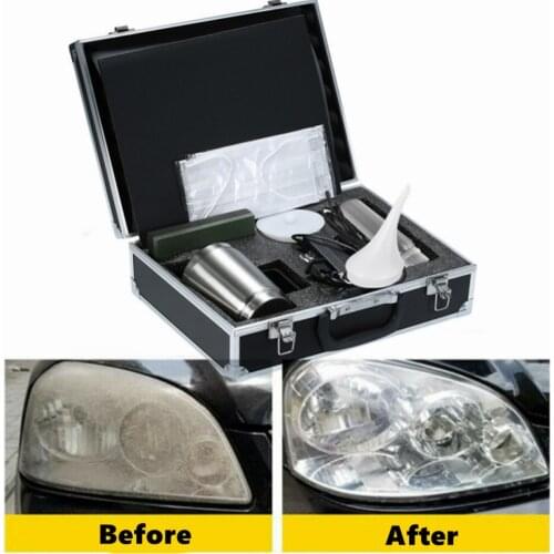Restorer Headlight Polishing Kit Vapor Steam Chemical Headlight Polish Liquid Polymer Polisher Headlights Restoration Kit