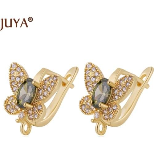 High Quality AAA Cubic Zirconia Earring Hooks DIY Jewelry Accessories Multi-Style Handmade Earrings Components For Jewelry