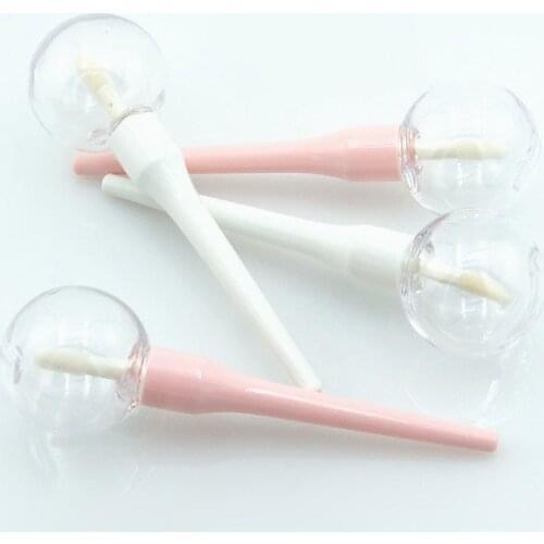 50pcs 8ml Cute Lip Gloss Tube, Funny Lollipop Light-Bulb Shape Empty Refillable Lips Balm Bottle