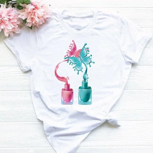 Streetwear Harajuku T Shirt Girl Korean Style Cartoon Printing Tshirt 2021 Summer Short Sleeve T-Shirt Loose Tops Tees