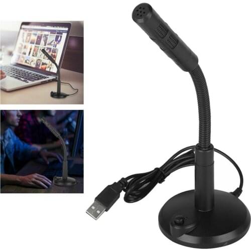 USB Computer Microphone Noise Canceling Voice Recording Mic for PC Laptop
