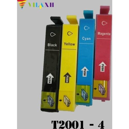 Vilaxh T2001 - T2004 T200XL Ink Cartridge For Epson XP-200 XP-300 XP-400 XP-310 XP-410 XP-510 WorkForce WF-2520 WF-2530 WF-2540