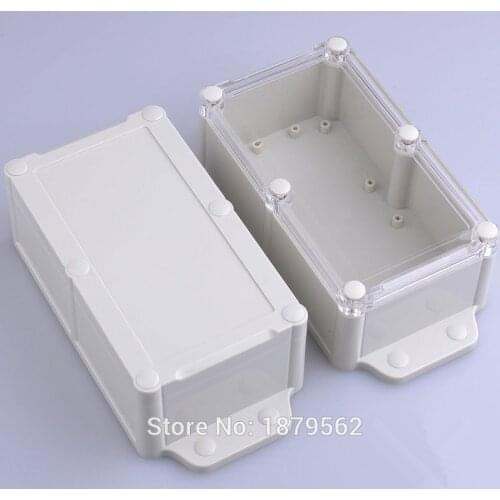 [2 Styles] 200*94*60mm wall mount waterproof enclosure abs plastic electronics project box ip68 housing DIY PLC junction box