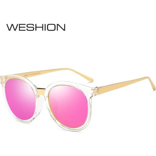 WESHION Classic Sunglasses Women Men Polarized Big Frame Fashion Designer Mirror Brand Eyeglasses 2018 Lunettes De Soleil Pour