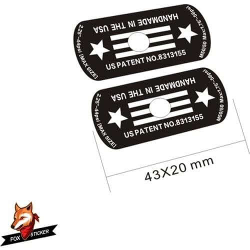 1 Pair Bicycle Valve Stickers Ourdoor Road Wheel Group Valve Cycling Sticker High Viscosity Mountain Bike Mouth Stickers