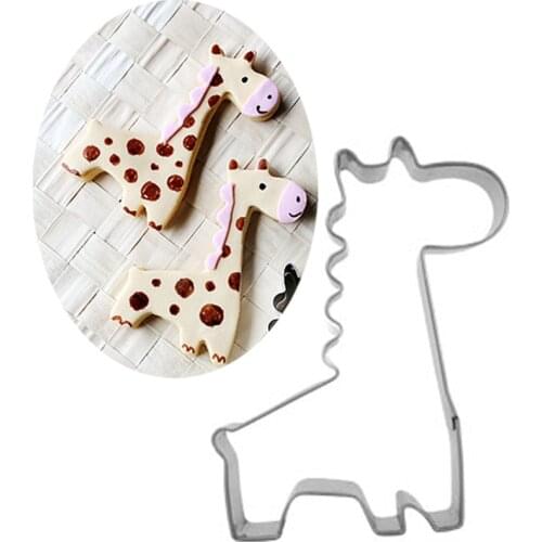 1pcs Stainless Steel Safari Cookies Cutter Mold Zoo Party Supplies Cute Safari Jungle Theme Birthday Decoration Kids Favor