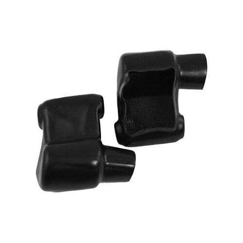 10 x Black Soft Plastic Angle Type Battery Terminal Boots Sleeves