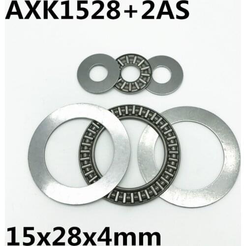 10pcs AXK1528 +2AS Thrust Needle Roller Bearing 15x28x2 mm Thrust Bearing Brand New High quality