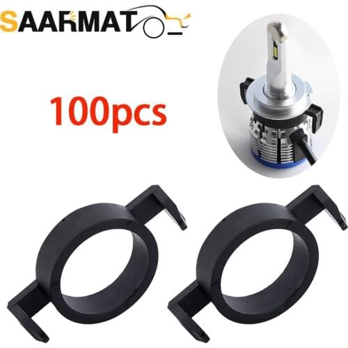 100×H7 led socket for Citroen retainer clip for Ford new Mondeo H7 headlight bulb base holder adapter for Peugeot 508 2008 3008