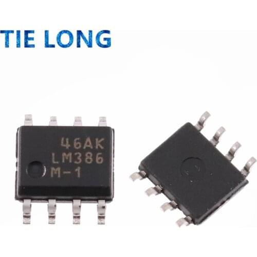 100PCS LM386M-1 SOP8 LM386M SOP LM386 SMD Low Voltage Audio Power Amplifier new and original