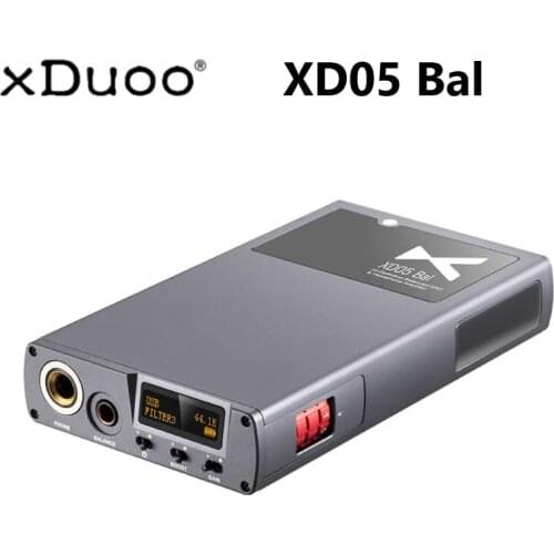2021 Hot XDUOO XD05 BAL Portable HIFI Balanced DAC & Headphone Amplifier USB Decoder Bluetooth 5.0 APTX LDAC 32Bit 768KHz DSD