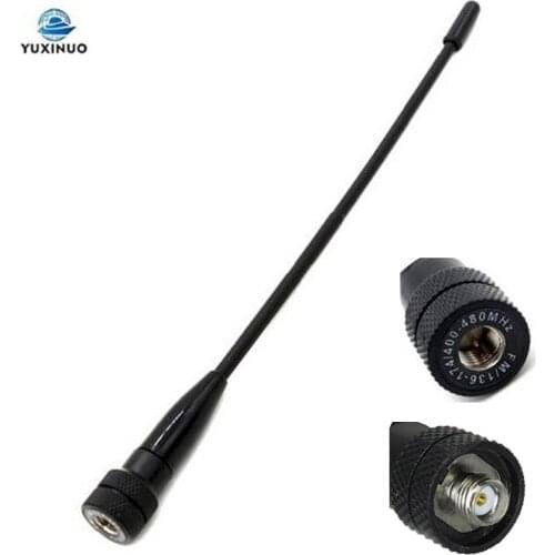 669C SMA-Male/ SMA-Female Flexible VHF/UHF Dual Band Antenna For BAOFENG 5R YAESU Vertex VX-3R 5R 7R Zastone UV-3R Two Way Radio