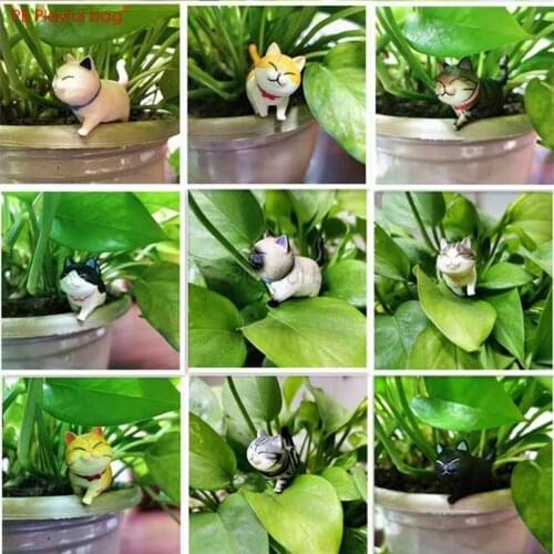 9 Cute Lucky Cats V2 Movable head Advanced coloring Room decoration Animal fan loves 3.5CM height PVC collectible Doll Toys HC08