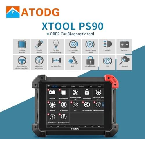 XTOOL PS90 HD OBD2 Car Diagnostic Tool With Key Programmer/Odometer Correctio/EPS Auto Scanner Truck Online Forbenz Free update