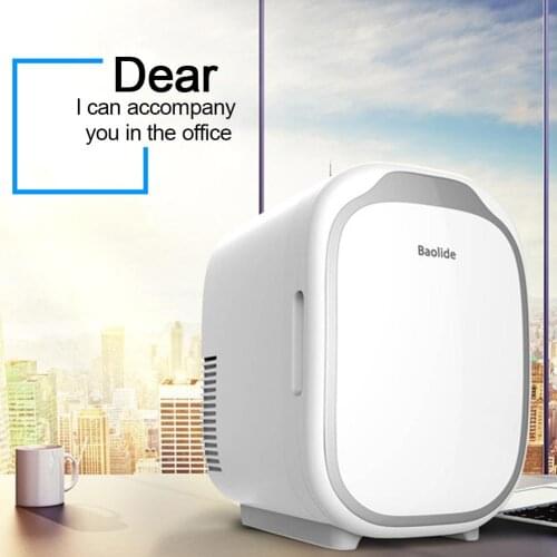 12V Large Capacity Car Refrigerator 6 Liter Dual Use Hot Cold Box Home Car Mini Refrigerators Freezer Cooling Heating Box Fridge