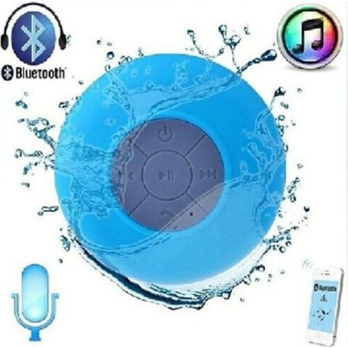 BTS-06 Water Resistant Shower wireless soundbar Bluetooth Speaker Music Center Player Sucker Hands-free Calls