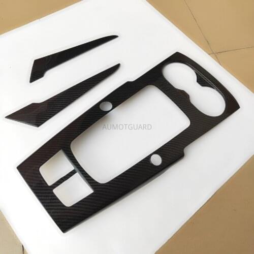 LHD Real Carbon Fiber Center Console Gear Shift Panel Trim Cover For Audi A3 S3 RS3 2014 2015 2016 2017 2018 Car Accessories