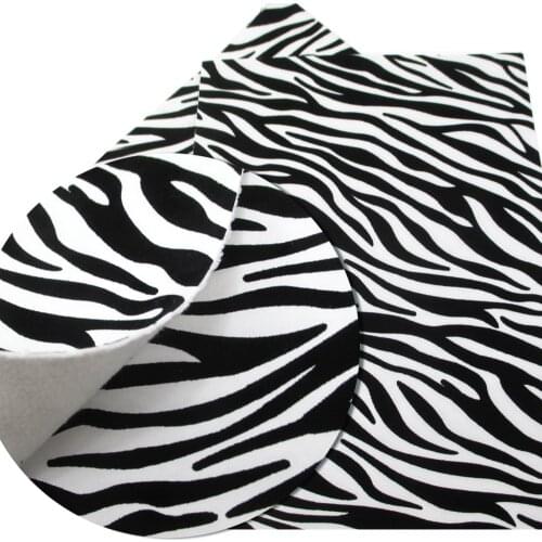 David accessories 30*140cm Cow Pattern Printed Faux Leather Fabric Sheets For DIY Handmade Earring Handbag,1Yc6411