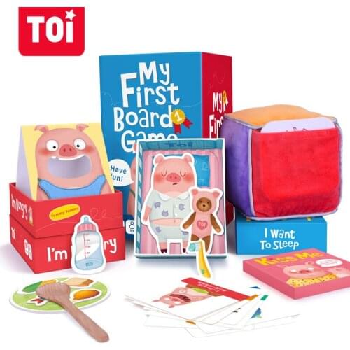 TOI Children Board Games Paper Early Learning Educational Table Games For Kids Board Game Funny Card GamesFor Party/Family