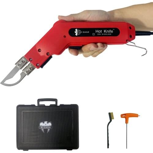 KS EAGLE Electric Hot Knife Thermal Cutter Hand Held Heat Cutter Foam Cutting Tools Non-Woven Fabric Rope Curtain Heating Wire