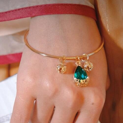 2021 Hot Retro Bracelet Adjustable Blue Crystal Bracelet For Women Jewelry Gift Wholesale