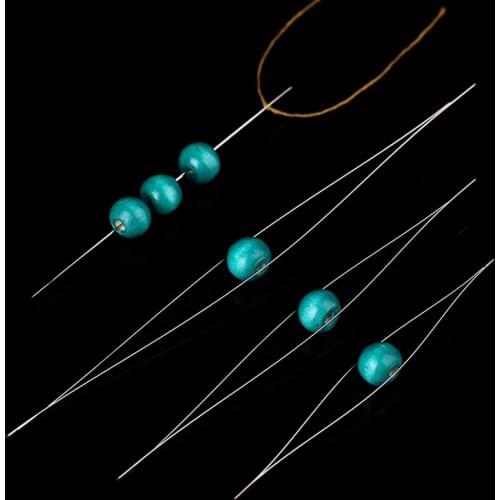 5Pcs Beaded Needle Pins Open Needles DIY Beads Bracelet Jewelry Tools Necklace Making Supplies Handmade Pins Accessories