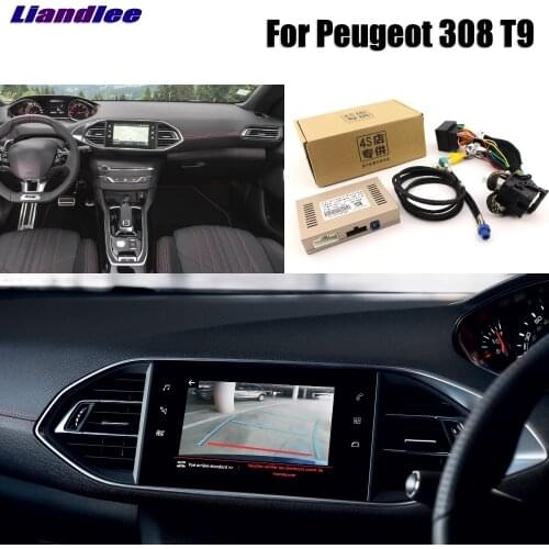 Liandlee Parking Camera Interface Reverse Back Up Camera Kits For Peugeot 308 T9 Display Upgrade